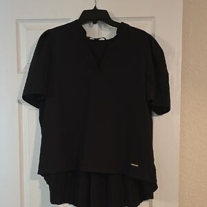Black Short Sleeve Blouse